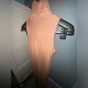 Serenity Midi Dress in Saddle